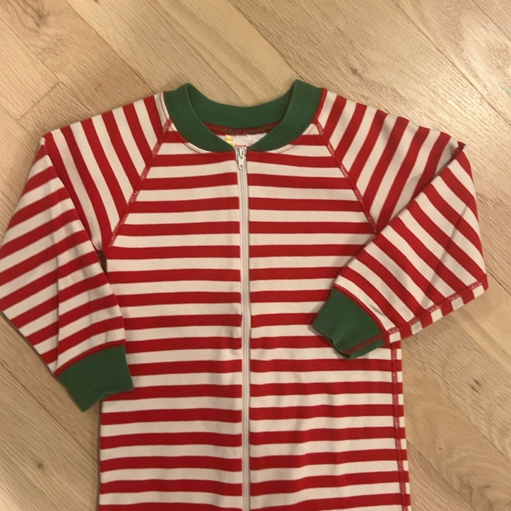 Hanna Anderson, Christmas stripe red/green/white. Size 3T or 90cm